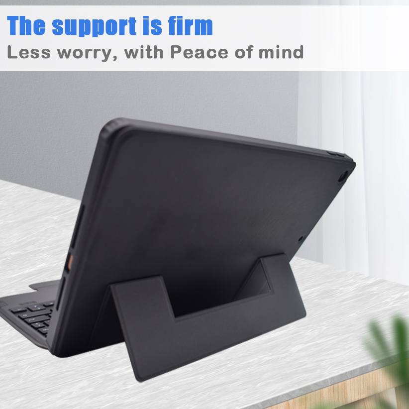 iPad Wireless Bluetooth Keyboard Case, Smart Magnetic Detachable Kickstand case  with Pencil Holder, Auto Sleep Wake Up